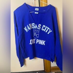 Victoria's Secret PINK x Kansas City Royals Crewneck Sweatshirt size Small.